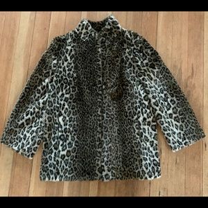 Vintage Faux Leopard Coat